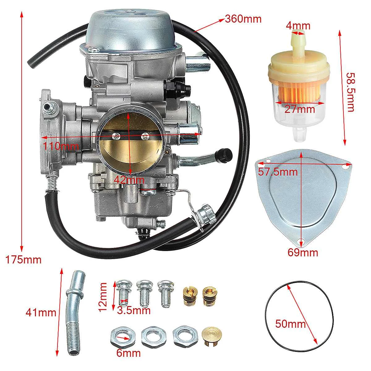 ATV Carburetor Carb AR1447CA111RA For BOMBARDIER CAN-AM DS650 DS 650 BAJA Accessories