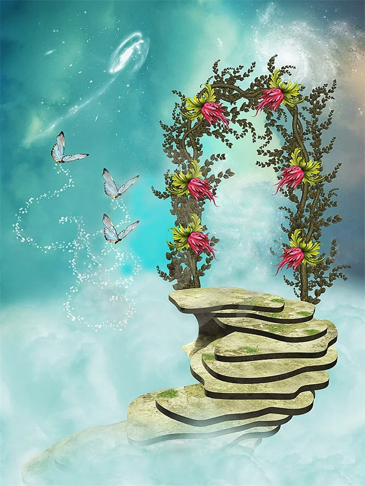 Laeaccoทารกแรกเกิดฤดูใบไม้ผลิสีชมพูดอกไม้สีน้ำภาพรูปแบบภาพฉากหลังภาพพื้นหลังสำหรับPhoto Studio