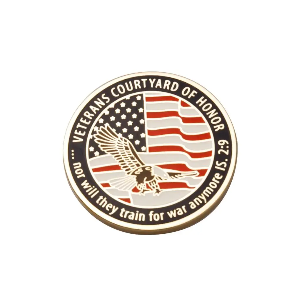 You can customize your own logo military coins low price zinc alloy coin