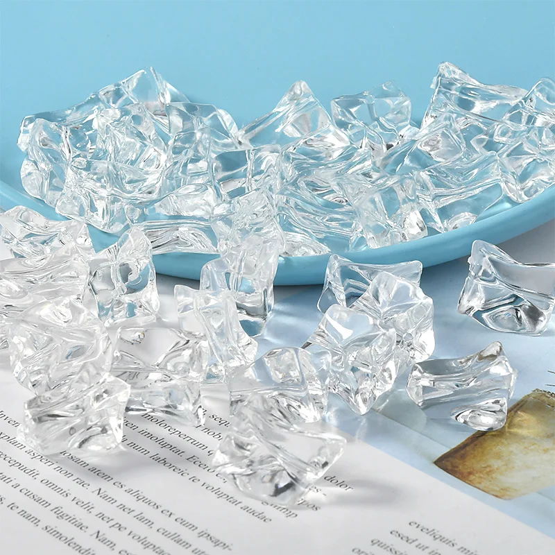 Shaped Straight Hole Transparent Ice Earrings Acrylic Irregular Shaped Diy Jewelry Accessories Material image 5