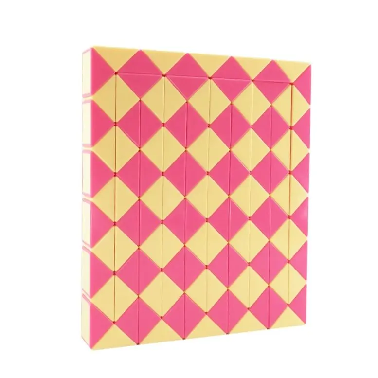 Rompecabezas de serpiente de 120 secciones, cubos de velocidad, regla de cubo mágico de forma extraña, juguetes educativos divertidos para niños