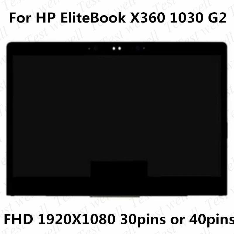 13.3 inch LCD Screen Display Assembly For HP EliteBook x360 1030 G2 Touch Screen Digitizer Assembly 1920*1080