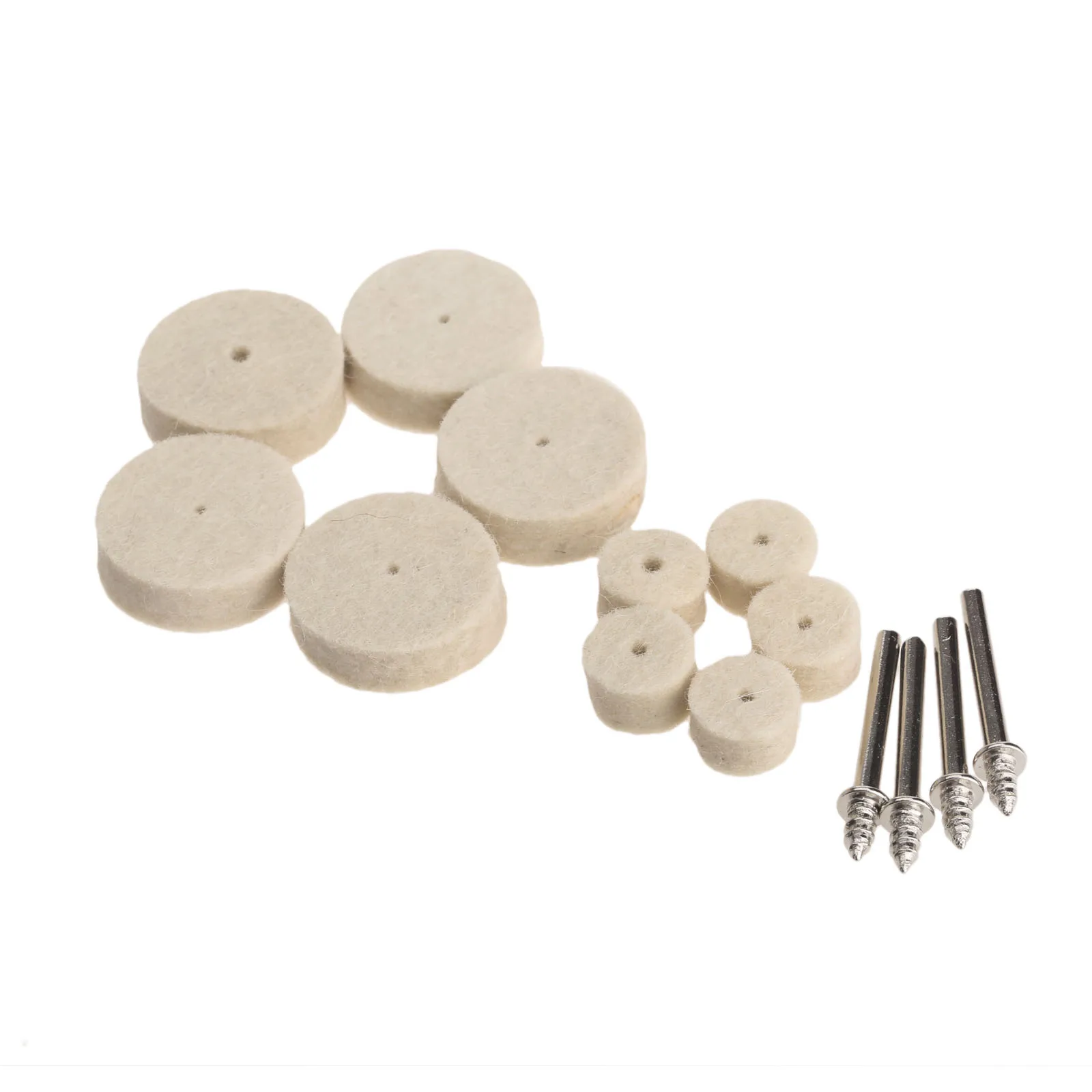 

104Pcs Abrasive Wheel Buffing Burr Polishing for Metal Surface Wool Wheels Rotary Tool 3.2mm Shanks Dremel Accessories Kit