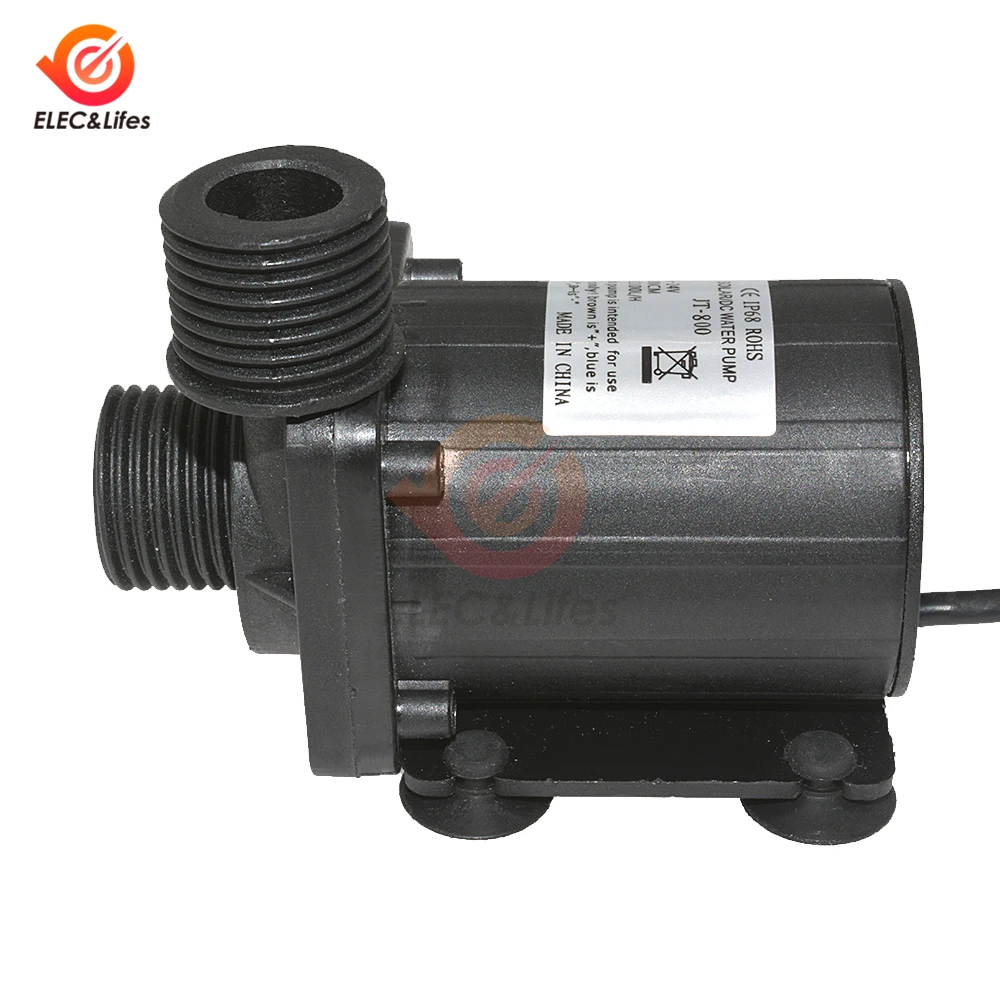 800L/H 5m DC 12V 24V Solar Brushless Motor Water Circulation Water Pump Submersibles Water Pumps
