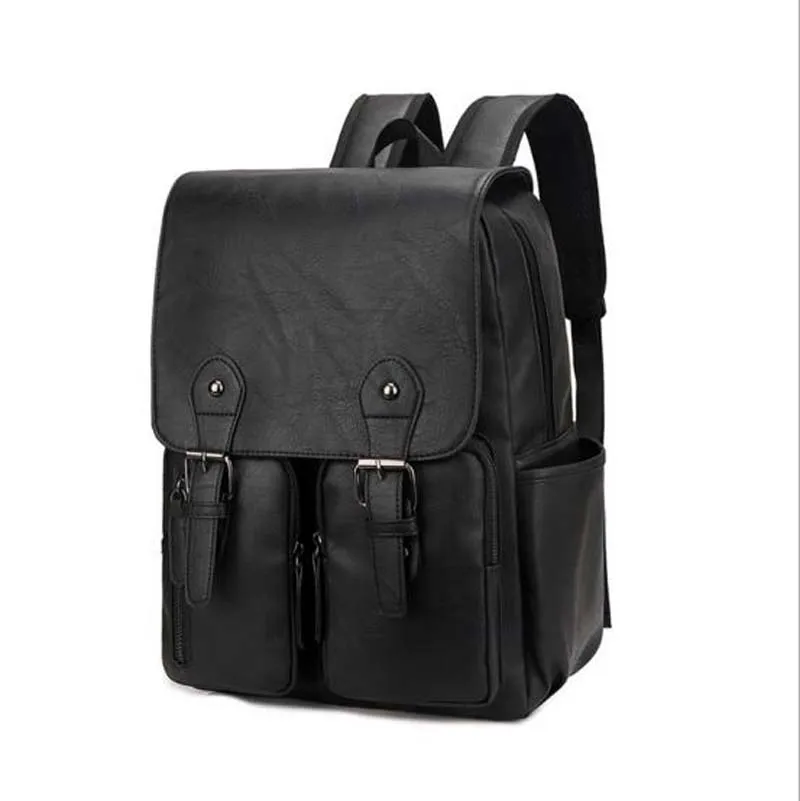 Wholesale Hot Sale New Men High Quality Leather Backpack Multifunction Laptop Bag Large Capacity Travel Shoulder Bags School Bag