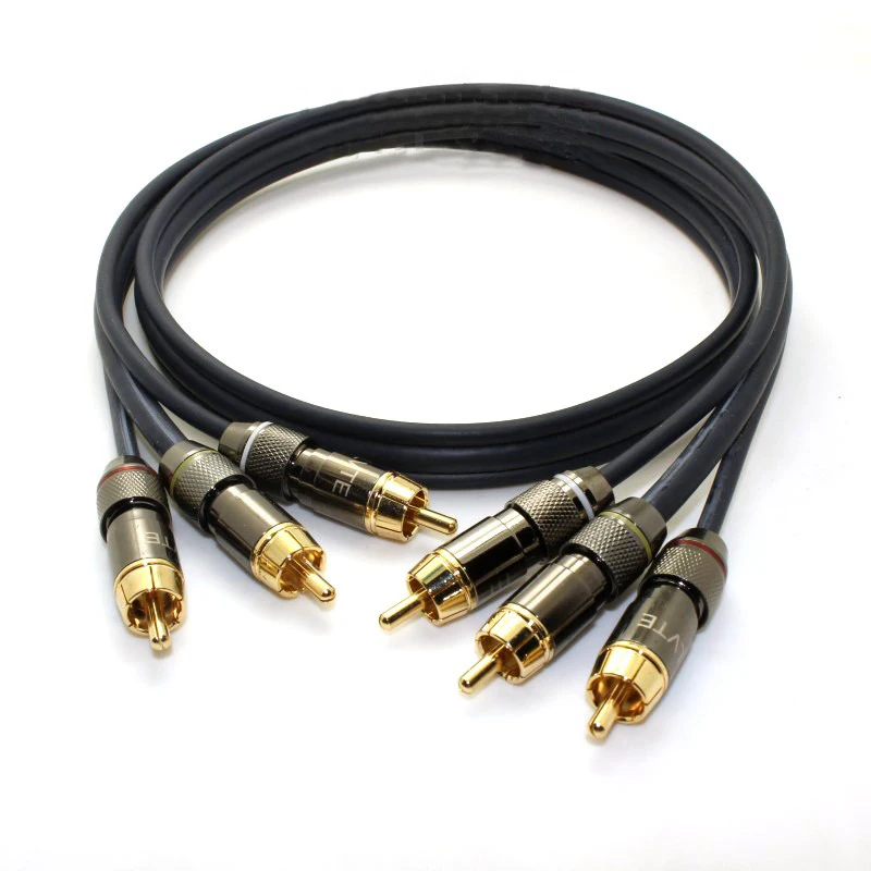 HiFi audio RCA cable Audio AV Europe Spain 2021 the Stable for Satellite Receiver Support DVB-S2 DVD HDTV set top box connector