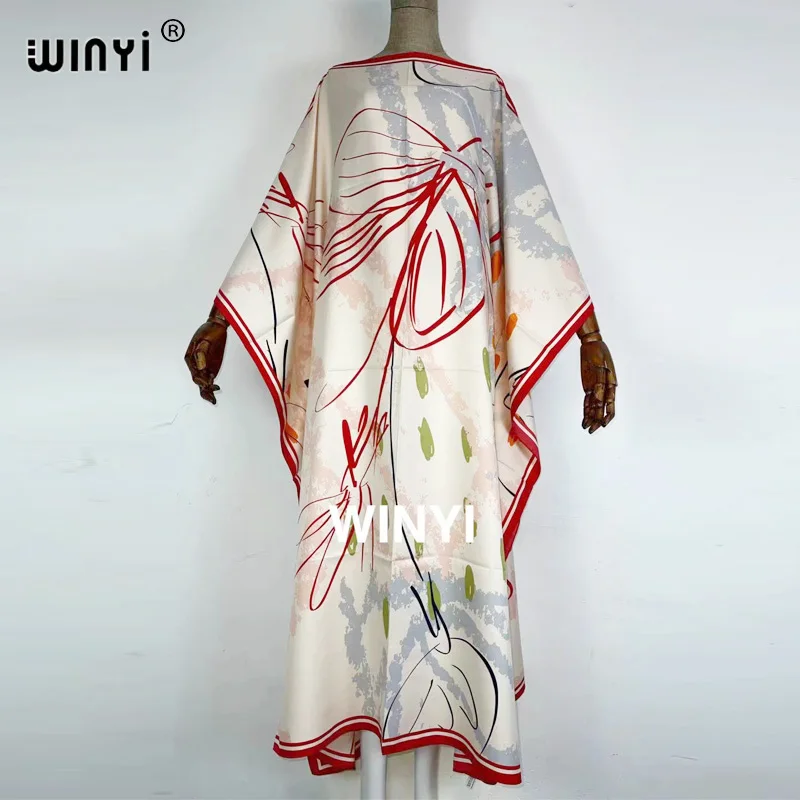 Summer Middle East, Europe and America Muslim leisure ladies Bohemian Maxi printed women's elegant holiday sexy beach dress