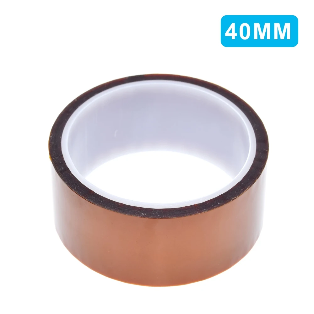 1/3 Stück, 33 Meter x 5–40 mm, hitzebeständiges Polyimidband, hitzebeständige Isolierfolie, selbstklebendes Polyimidband, 10 mm. – Detail 13
