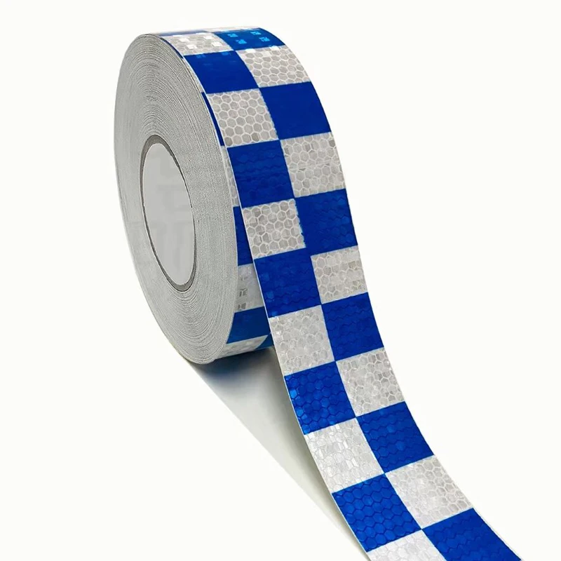 5cmx50m/Roll Waterproof Warning Tape Strip Stickers Warning Light Reflector Protective Sticker Reflective Film Car Safety Mark