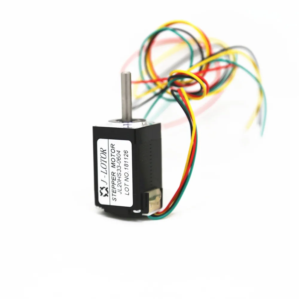 1.8 ° 2-fase 20mm * 33mm NEMA8 Motor Stepper mini 20BYG33 0.6A 0.02NM JL20STH33-0604 Motor Stepper mikro