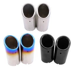 1 Pair Car Rear Exhaust Tail Pipe Muffler Throat For Volkswagen VW golf 5 6 7 Jetta 6 Scirocco Sagitar Passat B6 B7 B8 1.4T TSI