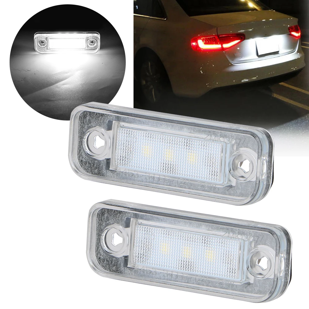 12V For Mercedes Benz W203 W211 C219 R171 CLS SLK Car Licence Plate Light Rear Signal Lamp Illumination Automotive Accessories