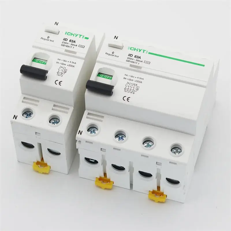 AC 2P 63A 30mA RCD 230V Residual Current Device Differential Breaker Safety Switch
