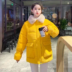 2026 New Arrival Fashion Corduroy Solid Jackets Coat Women Winter Zipper Thick Down Cotton Coats Casual Warm Oversized Outwear