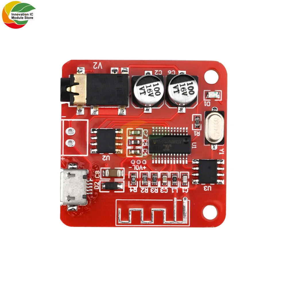 XH-A252 Bluetooth 4.1/5.0 Bluetooth Decoder Board Receiving Module MP3 Player Decoder Stereo Audio Power Amplifier Module 3.7-5V