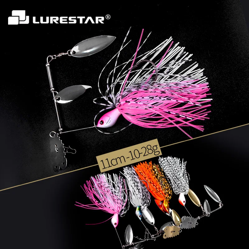 Lurestar Composite Chatter Bait Colorfull Spinner Lure 18  24 30 35g Spoon Fishing Bait Under Water Bass Pike Fishing Tackle