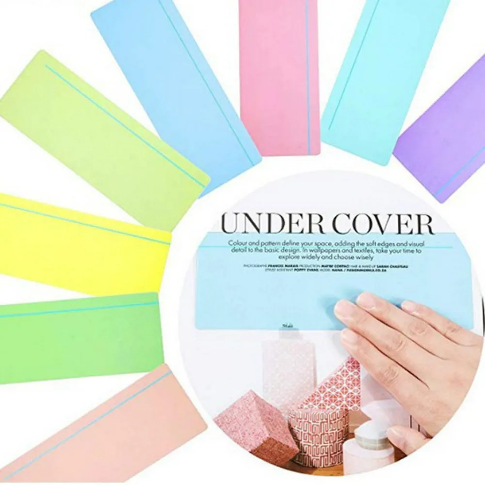 2022 New 8pcs/Pack Bookmark Guided Reading Highlight Strips Colored Overlay Reading Tracking Rulers For Reduce Visual Stress