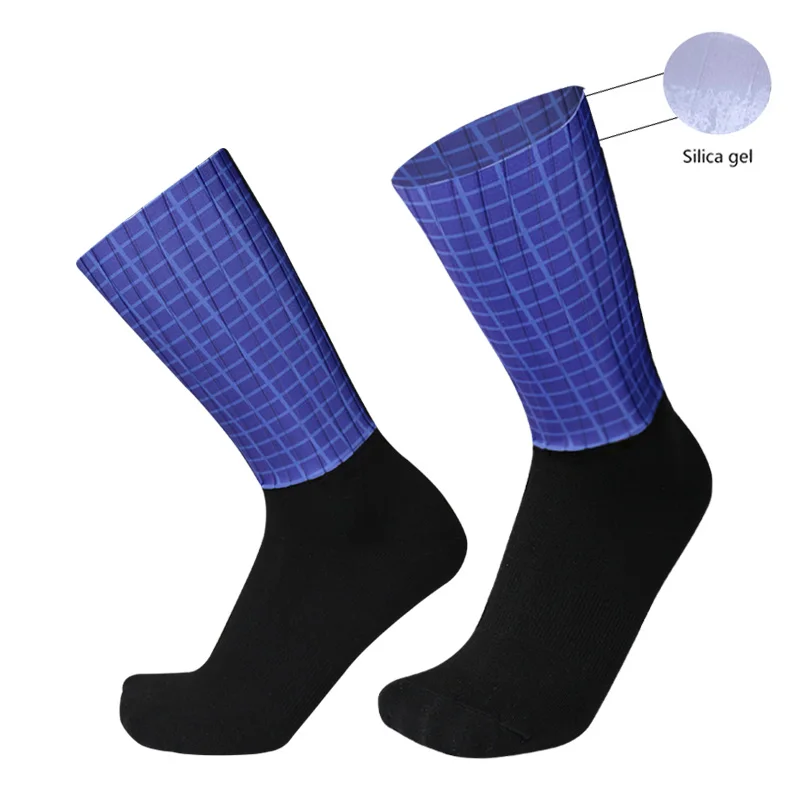 Neue Pro Team Aero Socken Anti Slip Silikon Radfahren Socken Männer Fahrrad Sport Laufen Fahrrad Socken Calcetines Ciclismo