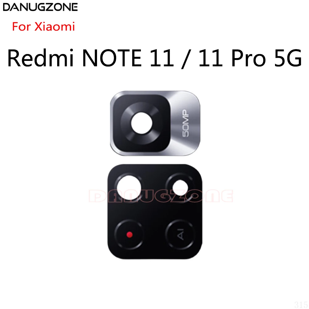 2PCS/Lot For Xiaomi Redmi NOTE 11 / NOTE 11 Pro 5G Back Lens Rear Camera Glass Lens Mirror