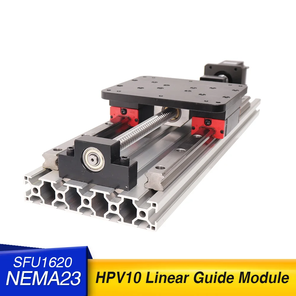 SFU1620 HPV10 effective stroke 1000 1100 1200mm  NEMA34  34HS8040 9850 stepper motorLinear  Linear Guides SBR16 Ball screw