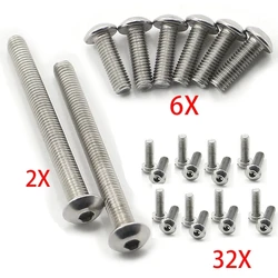 40 pcs Full Fairing Stainless Steel Bolt Screws For BMW R1100 RT R 1100 R1100RT 1100RT 1996 - 2001 1997 1998 1999 2000