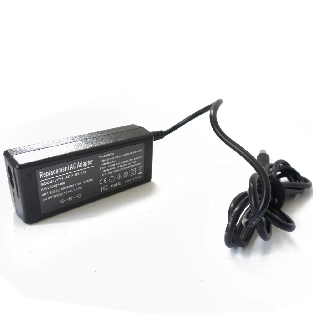 New 18.5V 3.5A 65W Laptop AC Adapter Power Supply Cord For HP 463958-001 DV5 DV6 DV7 5220m 5310m 5320m Notebook Battery Charger