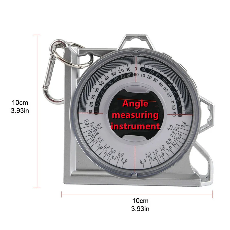 High Precision Magnetic Angle Slope With Pointer Measuring Instrument Scale Level Protractor Angle Ruler Slope Scale Goniometer