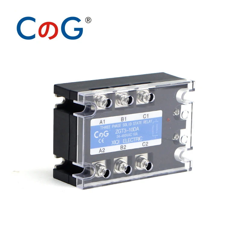 CG 3 Phase 10A 25A 40A DA 60A 80A 100A 150 200A Triphasé SSR 3-32V DC Contrôle 24-480V AC Citations sur Solid State SSR AC Trois DC-AC