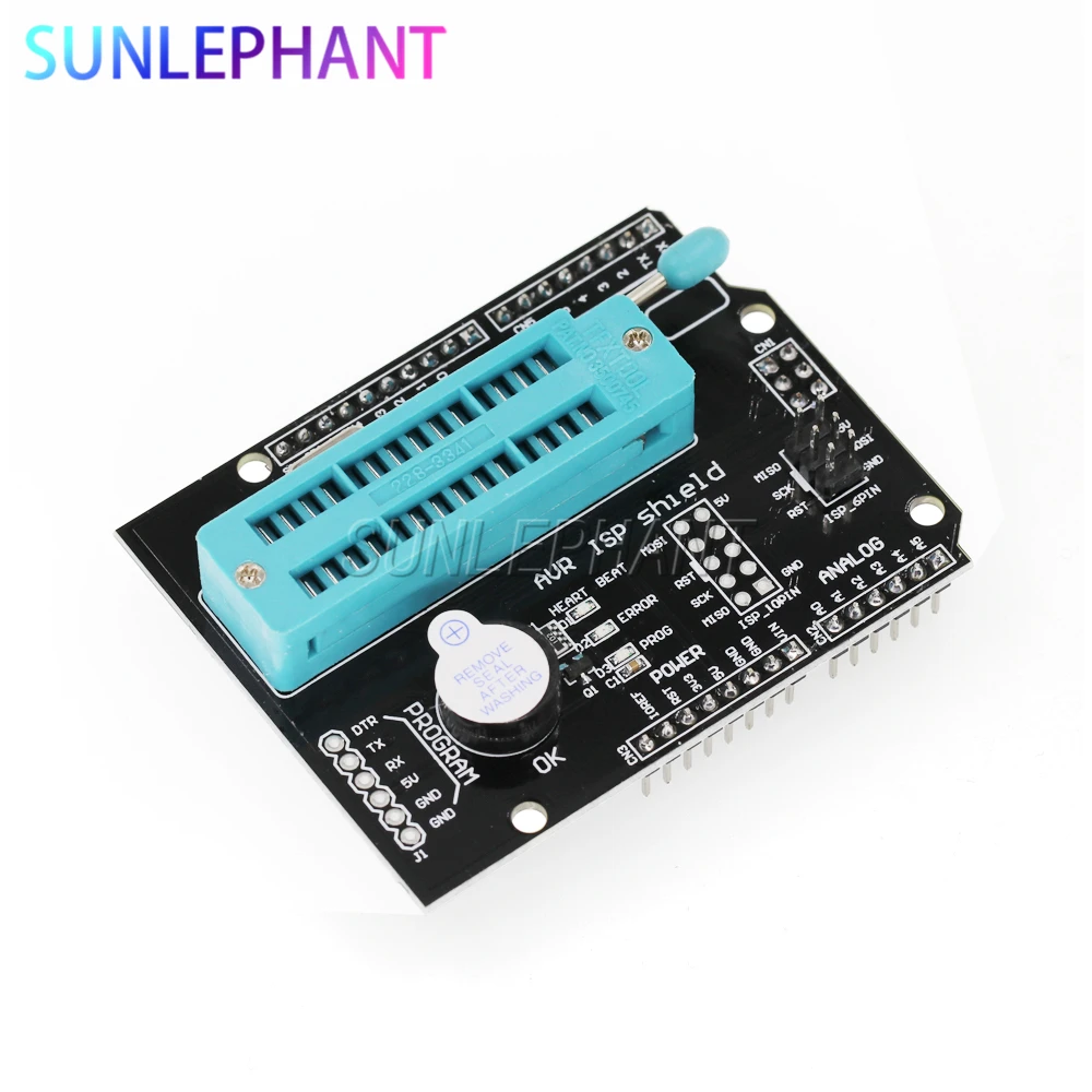 AVR ISP programlanabilir genişleme kalkanı devre kartı modülü Ard Uno R3 Mega2560 Atmega328P Nano Pro Mini modülü Bootloader