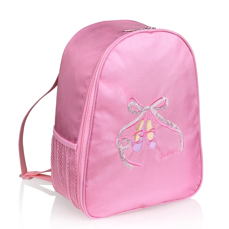 Ballet Dance Bags Pink Backpack Child Girls Embroidered Shoulder Bags  Student School Backpack