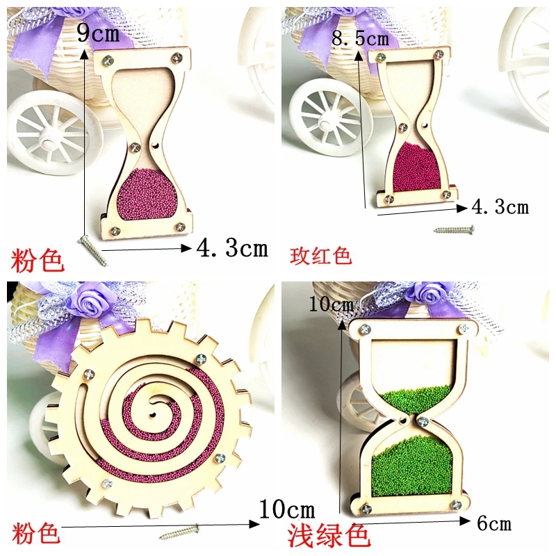 Puzzle Cognition Montessori Educational Wooden Hourglass Plate Puzzle Game Toys Gift  Children Circus Busy Drawing Board