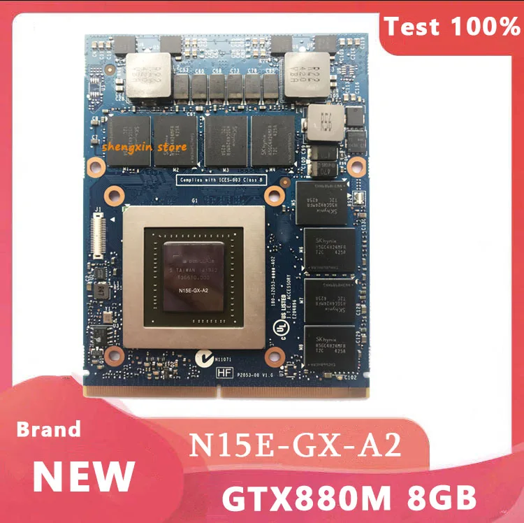 

Original N15E-GX-A2 GTX 880M GTX880M 8GB Graphics Video Card JH9PP For Laptop DELL M17X R4 R5 M18X R2 R3 Test 100%