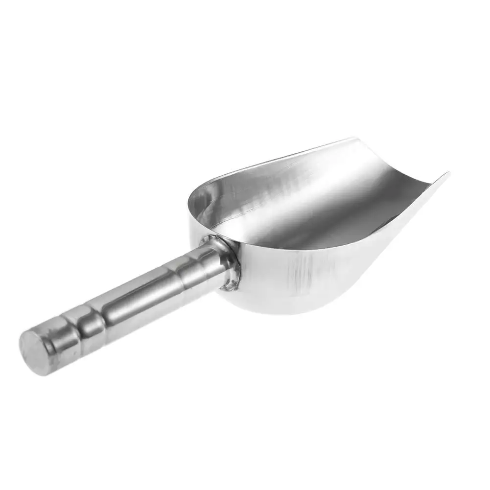 Pet Feeding Shovel Cat Food Scoop Large Capacity Thickening Dog Food Scoop Spoon Stainless Steel Shovel Pet Feeder