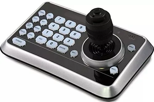 K20 PTZ Camera Controller, Joystick for Pan/Tilt/Zoom and Focusing, RS-232/RS-422 Communication Interfaces, High Brightness OLED