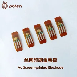 Screen Printed Gold Electrode Au-SPEC Flexible Electrode Wearable Electrochemical Device Electrochemical Sensor