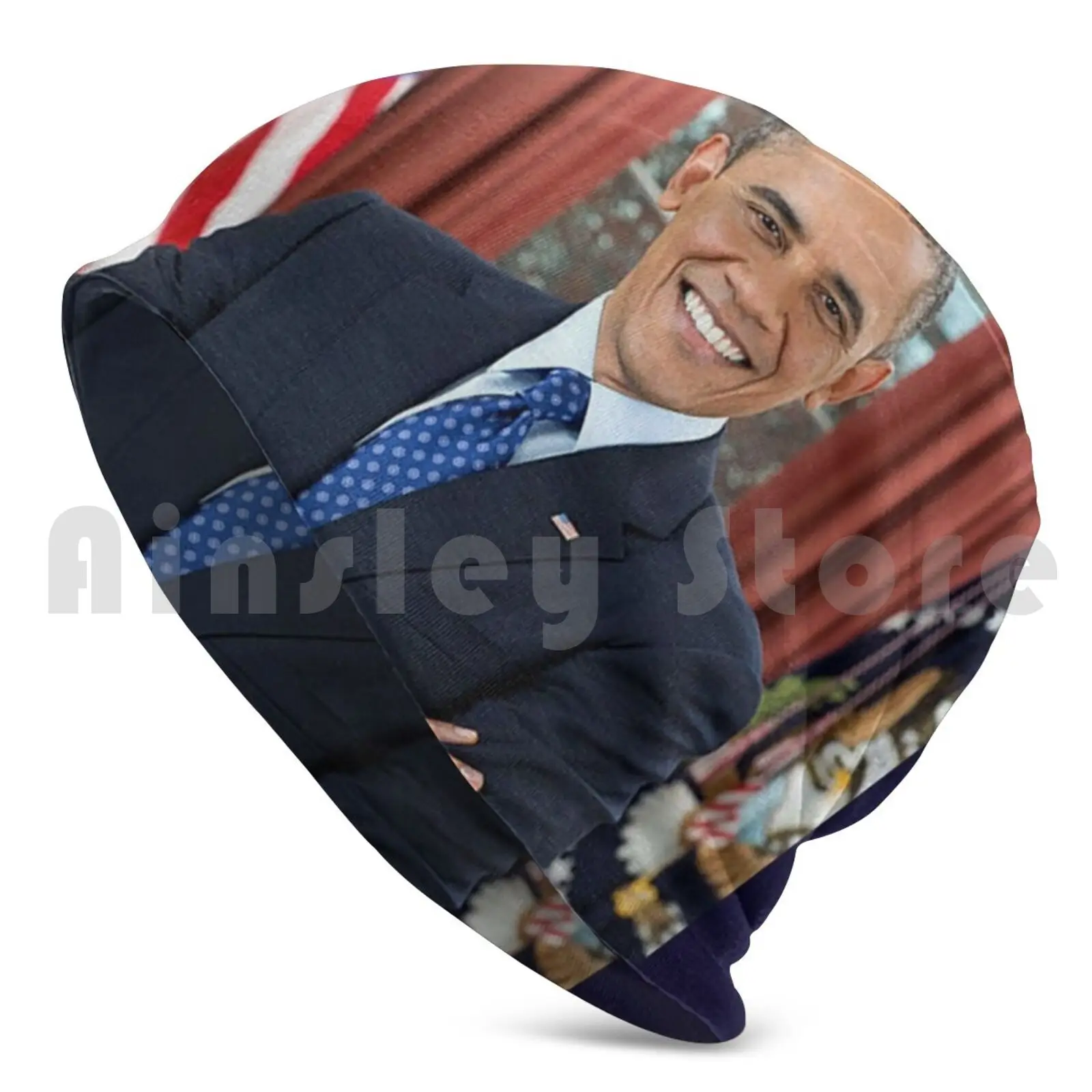 Obama , Barack Obama , 44th , President Of The United States. Beanies Knit Hat Hip Hop Barack Obama African