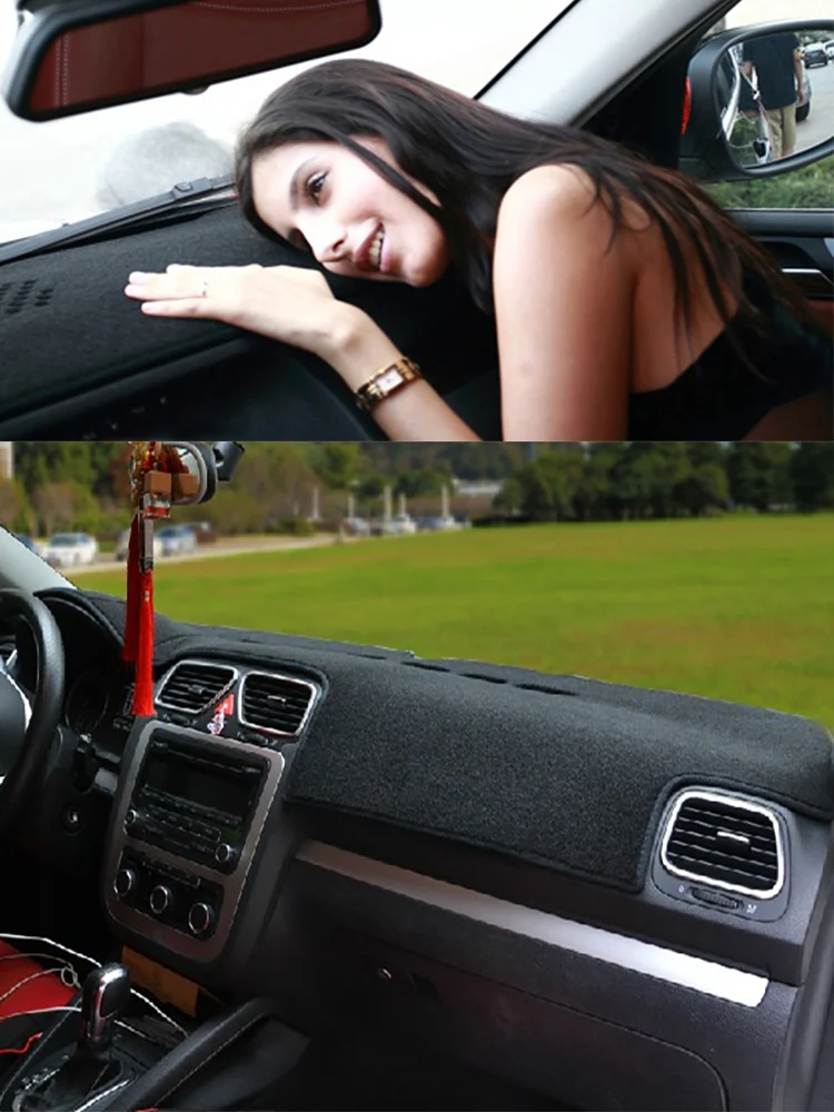 For Volkswagen Scirocco R MK3 EOS 2008-14 Dashmat Dashboard Cover Instrument Panel Protective Pad Dash Mat Anti-Dirt Ornaments