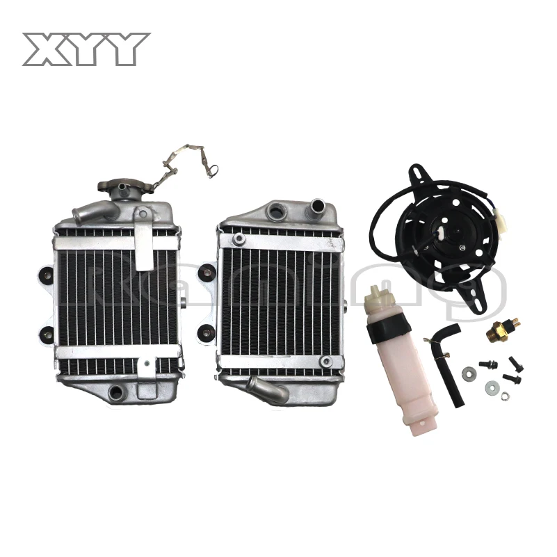 ATV Radiator Water cooling engine & fan for Xmotos Apollo Motorcycle Zongshen Loncin Lifan 150cc 200cc 250cc engine Accessories