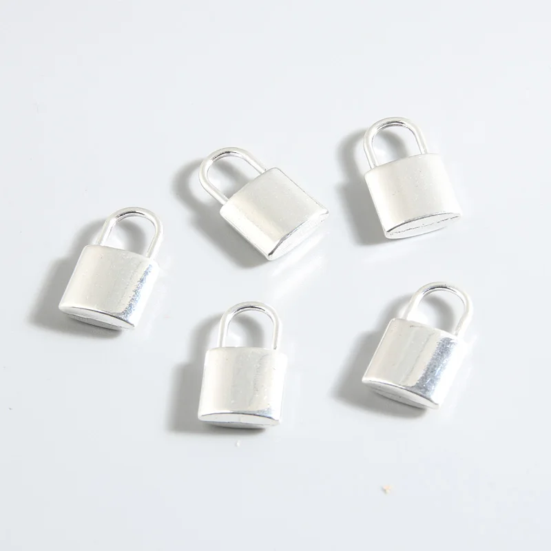 20pcs Silver Color 18x11mm Lock Charms Padlock Tool Pendant Fit DIY Handmade Alloy Punk Jewelry Making Finding Supplies