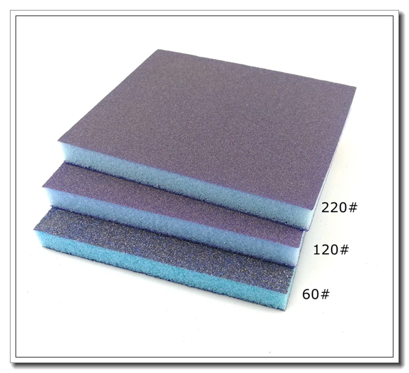 20 Stück 120 * 98 * 13 mm Schleifpapierschwamm Flexibler Polierblock Holzmöbel Schleifhandwerkzeug – Detail 2