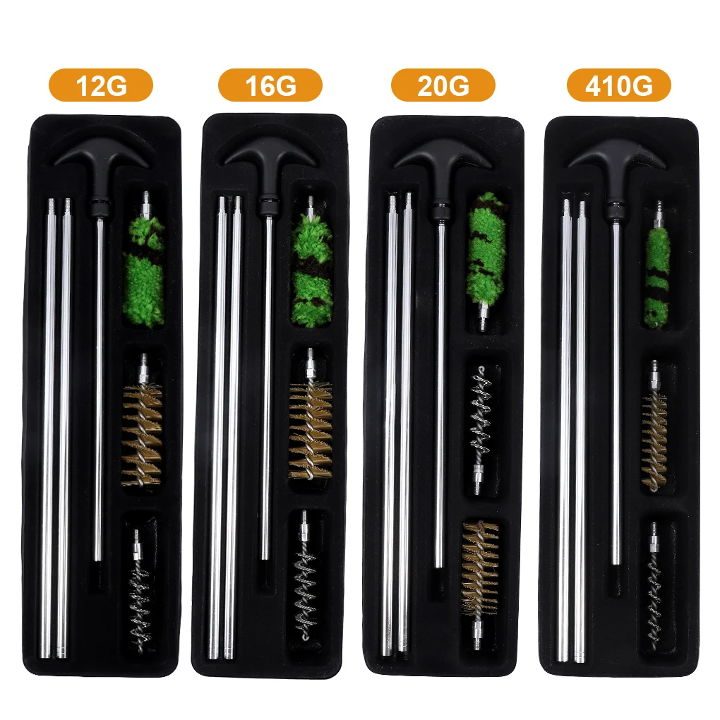 6 Pcs/set 12 GA 20 GA 410 GA Hunting Tool Barrel Cleaning Brush Bore Tube Nylon Brushes Hunting Tool Maintenance Kit