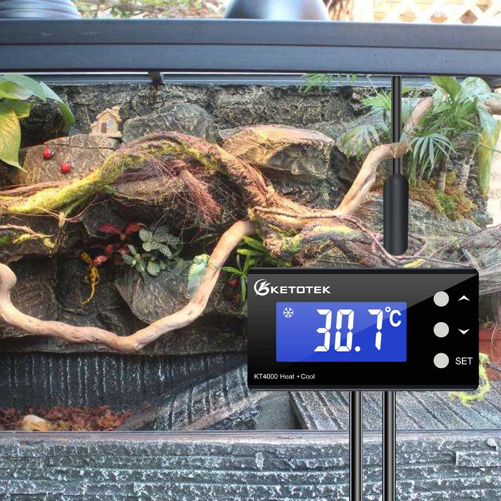 Ketotek KT4000 termostato digitale termostato presa sensore impermeabile presa EU/UK presa LCD riscaldamento modalità di raffreddamento