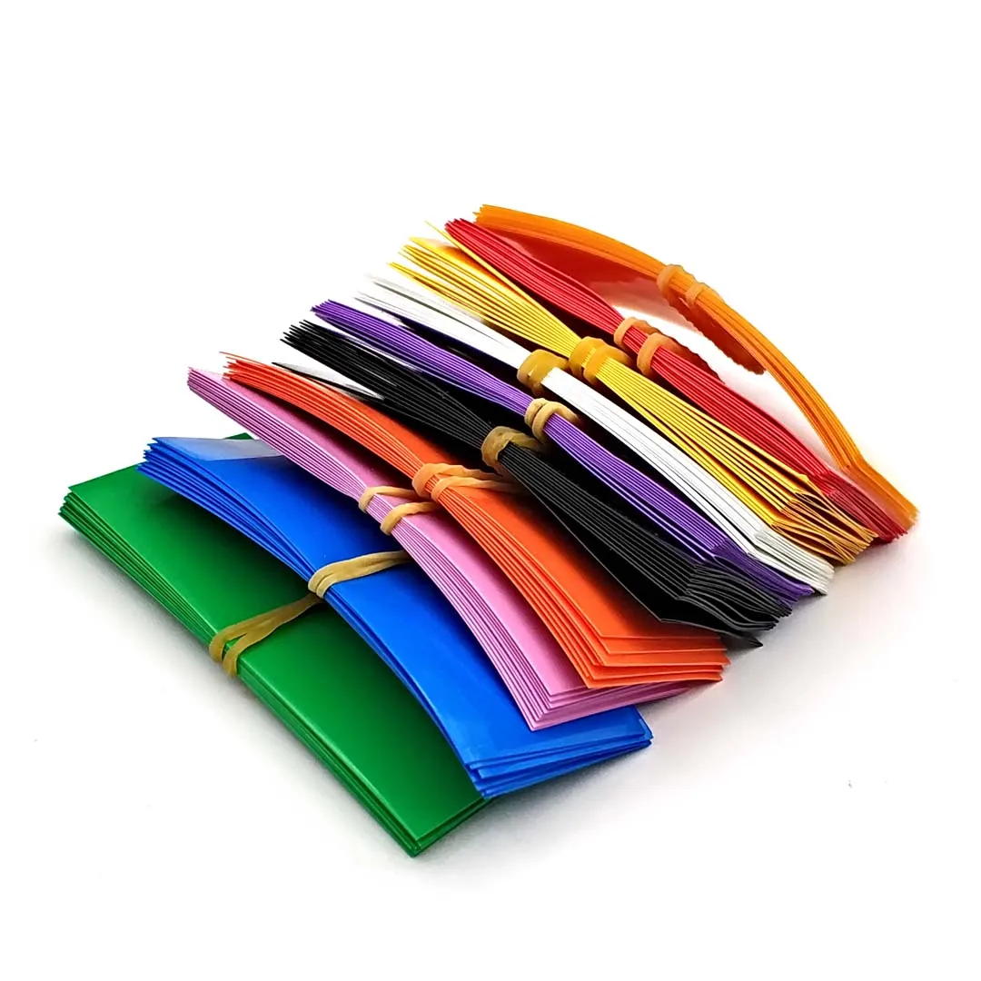 Pvcバッテリー熱収縮チューブ,事前にカットされたバッテリーカバー,18650