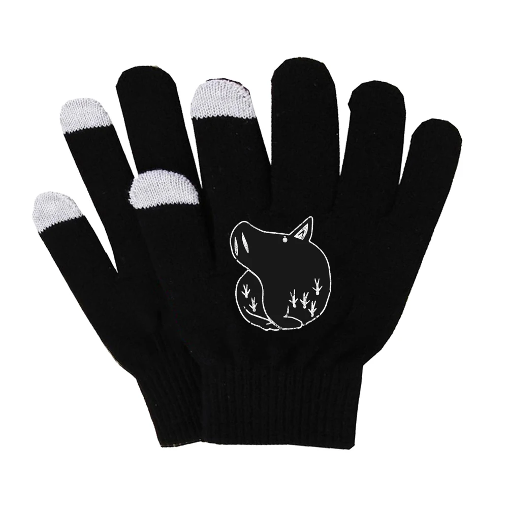 Anime The Seven Deadly Sins Gloves Plush Lining Gloves Winter Soft Gloves Touch Screen Smart Phone unisex gloves