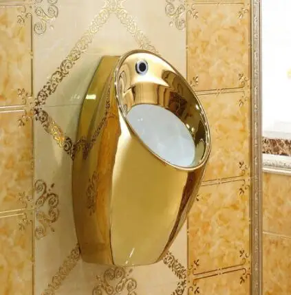 

Golden urinal, including commodity price, tax and freight free Automatic induction