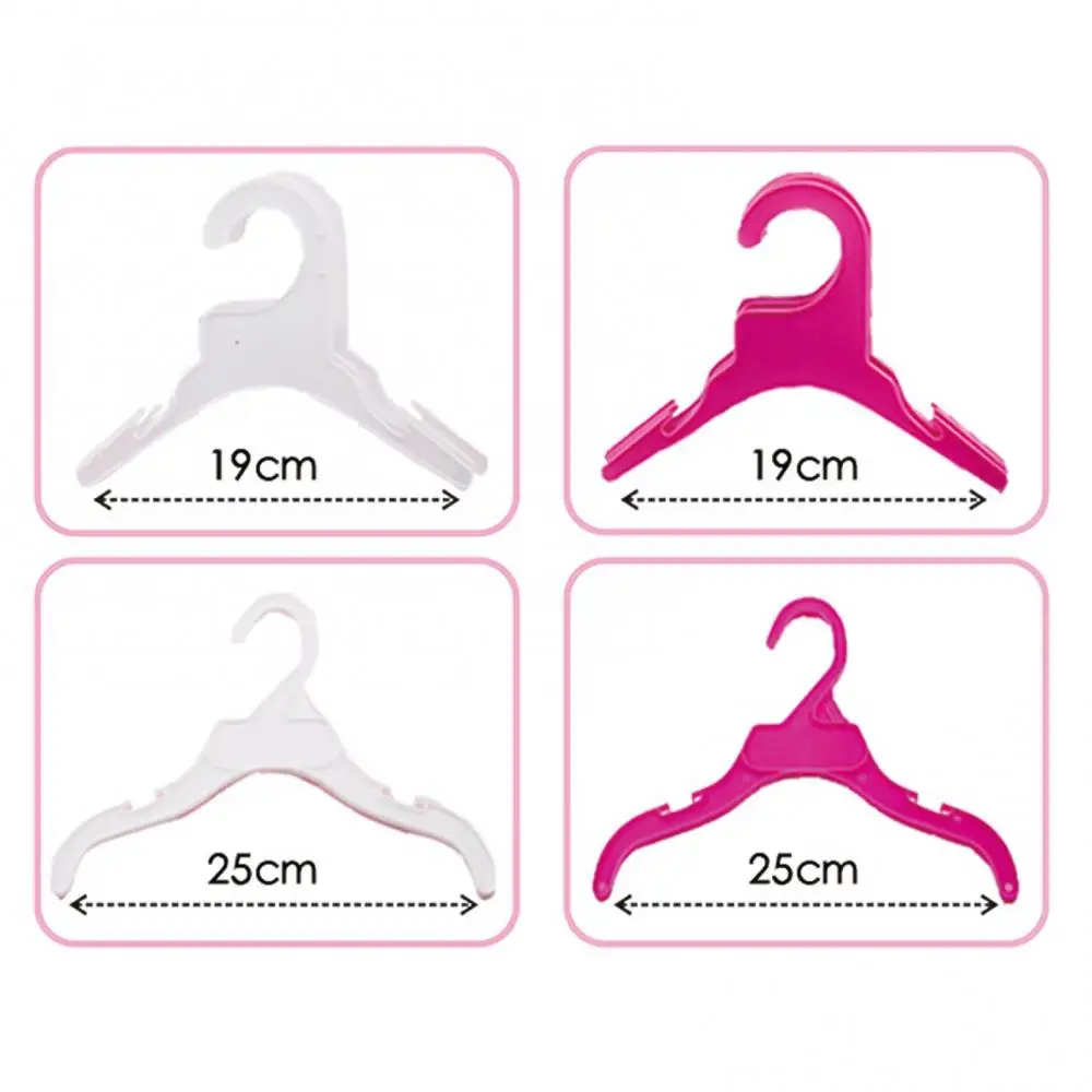 Small And Light 10Pcs Plastic Dog Puppy Cat Clothes Hanger Rack Storage Organizer Pet Supplies Plastic Shelf Dog Clothes Hanger