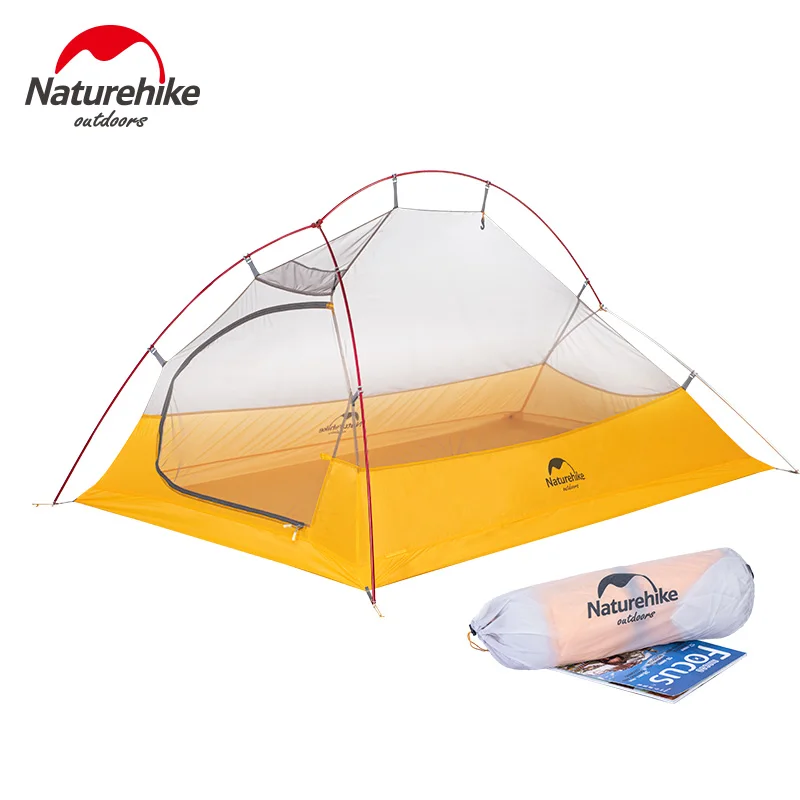 Imagem -03 - Naturehike Atualizado Nuvem até 20d 10d Tenda Pessoa Ultraleve 1.5kg Barraca de Acampamento ao ar Livre à Prova Impermeável Água com Esteira Viagem Portátil