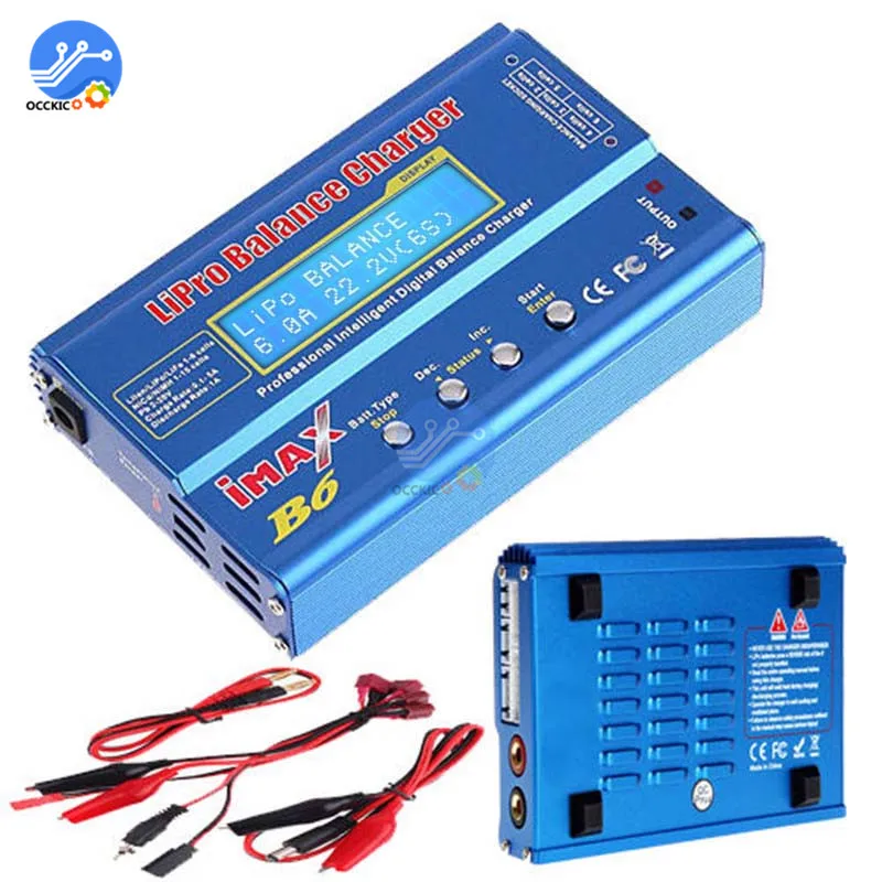 iMAX B6 Li-ion Battery Charger RC Lipo NiMh NiCD Battery Power Bank Balancer Charge Discharger LCD Digital Display