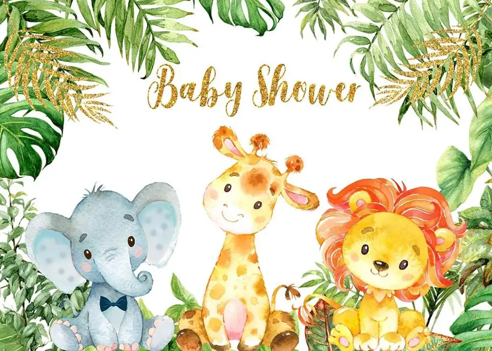 Capisco Wild Safariสัตว์ป่าป่าฉากหลังBaby Showerวันเกิดถ่ายภาพพื้นหลังPhoto Studio Photophone