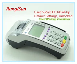 Verifone  Used Vx520 ETH/Dail-Up Pos Terminals for Credit Card